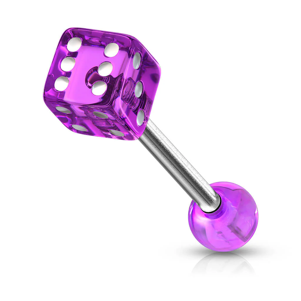 Zungenpiercing Acryl Würfel - Image 4