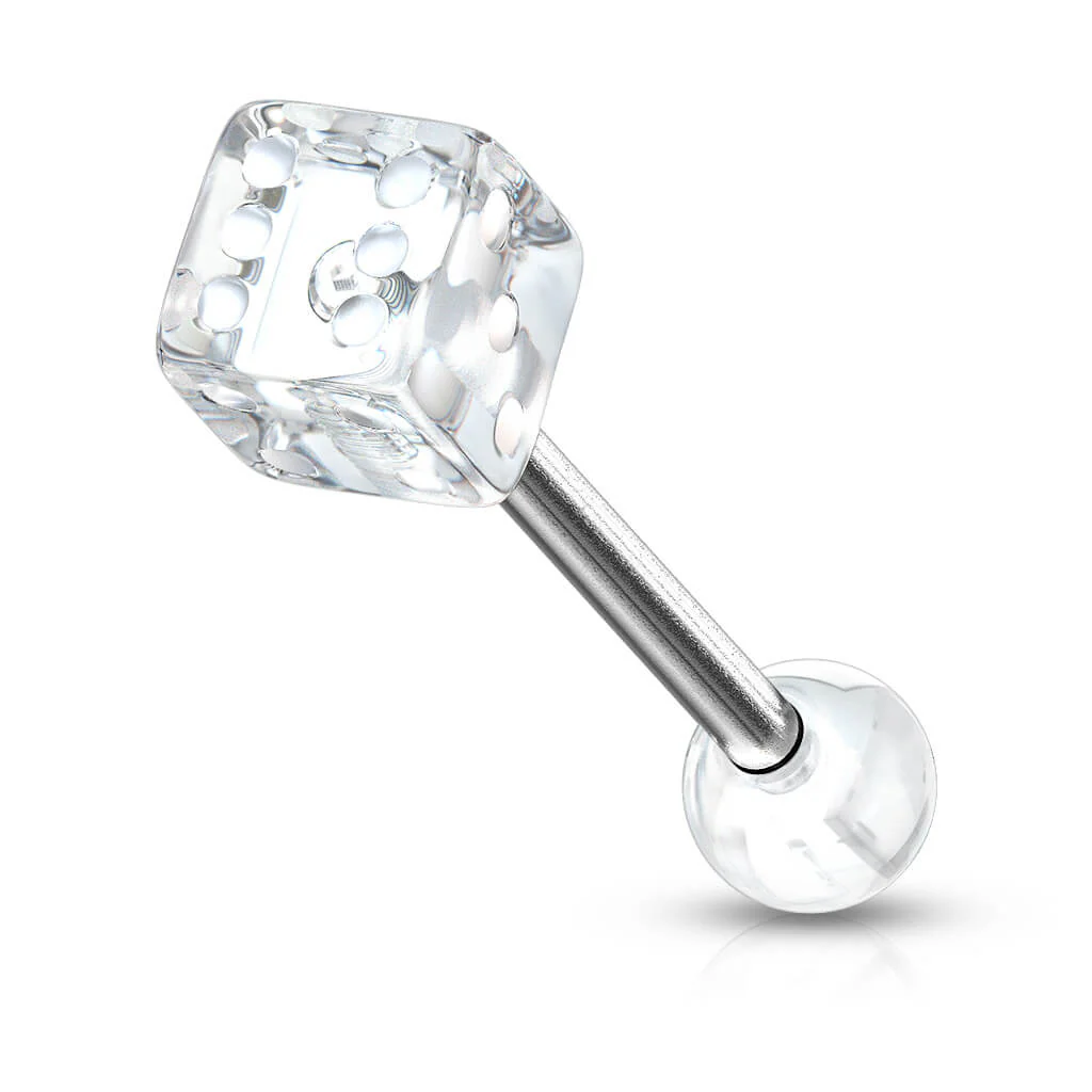Zungenpiercing Acryl Würfel - Image 6
