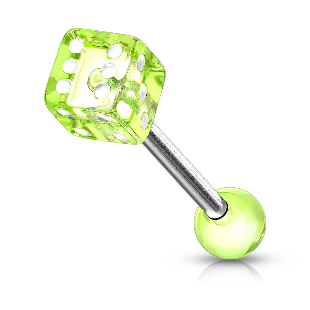 Zungenpiercing Acryl Würfel - Image 7