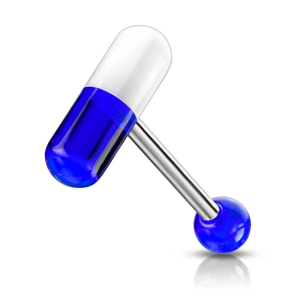 Zungenpiercing Acryl Pille - Image 4