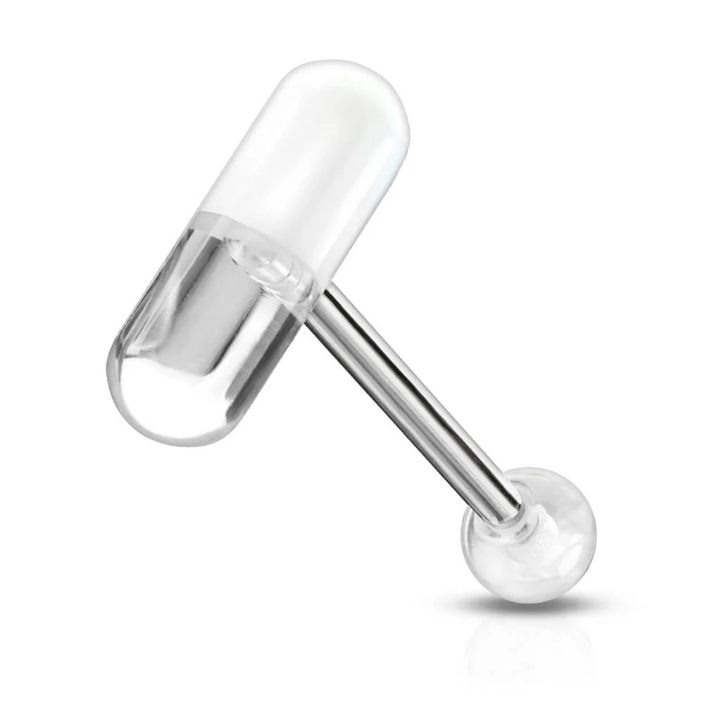 Zungenpiercing Acryl Pille - Image 6