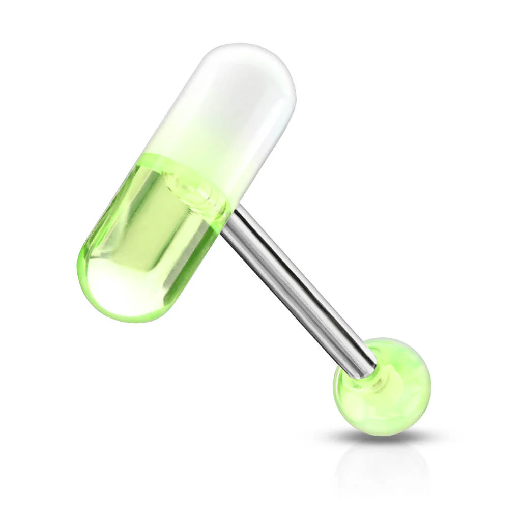Zungenpiercing Acryl Pille - Image 7