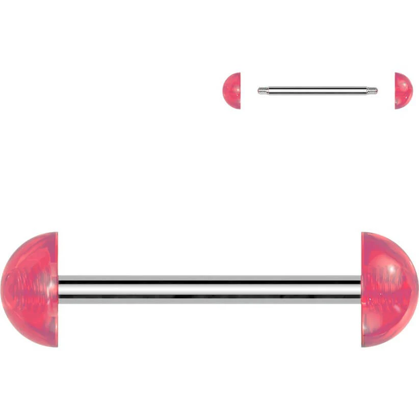 Zungenpiercing Acryl leuchtende Kugel - Image 4