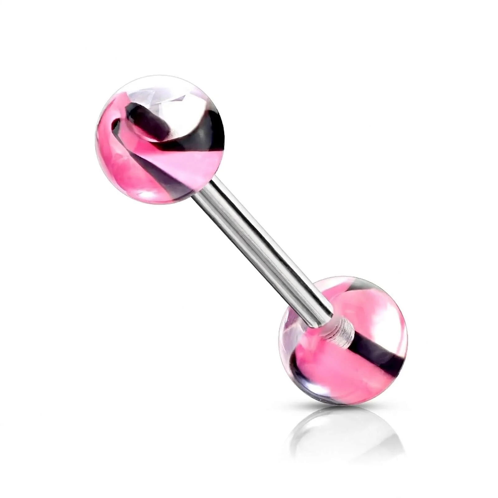 Barbell Acryl Marmor Muster Kugel 