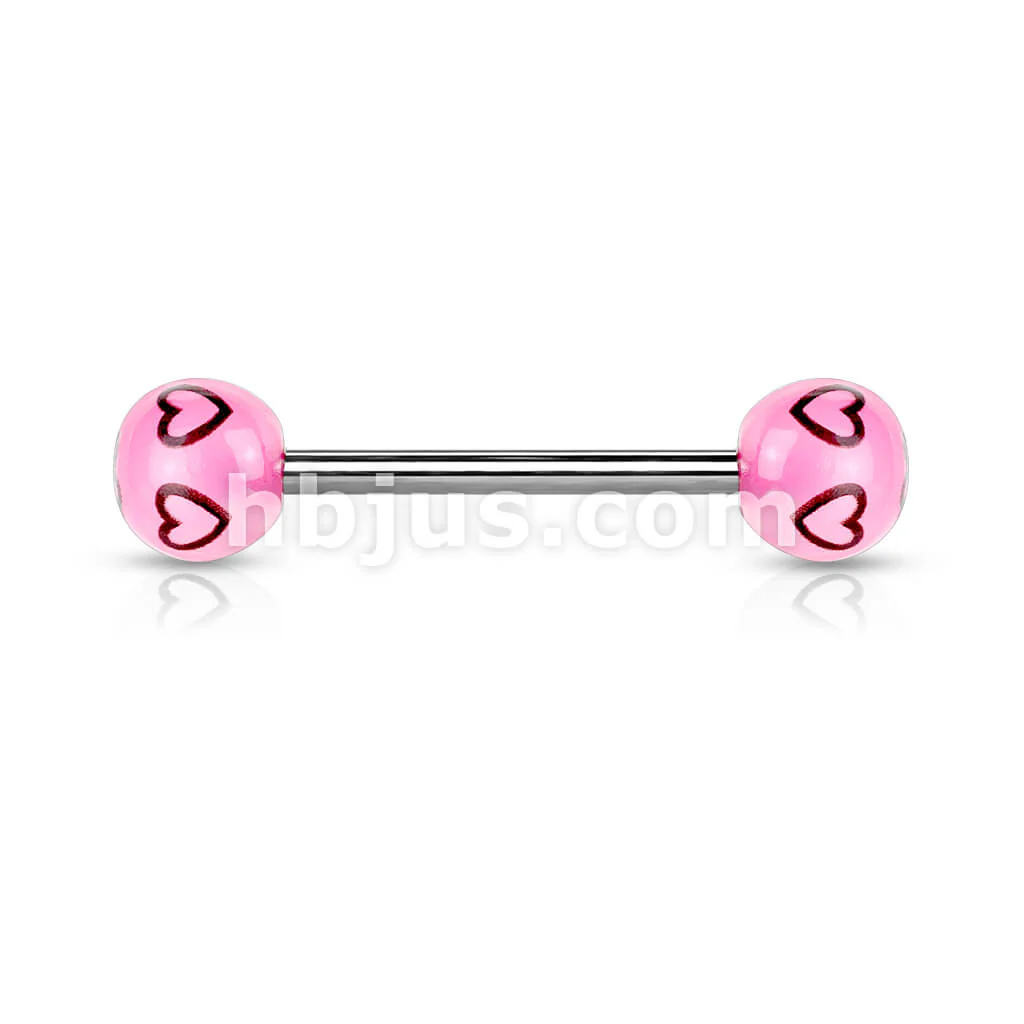 Barbell Acryl Kugel Herz - Image 4