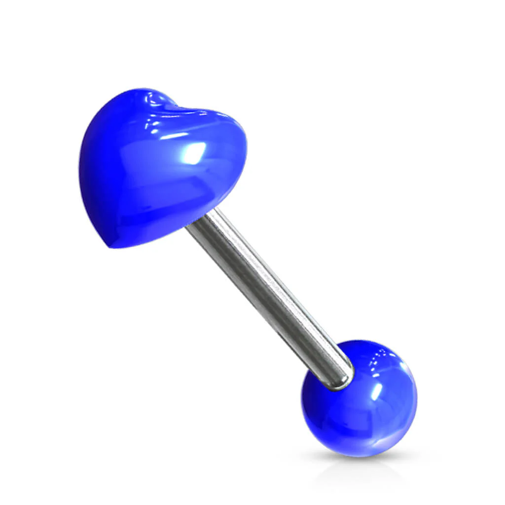 Zungenpiercing Acryl Herz  - Image 5