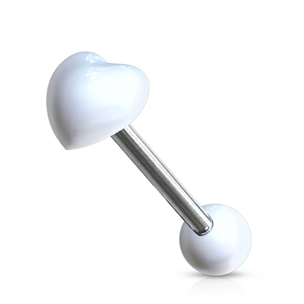 Zungenpiercing Acryl Herz  - Image 8