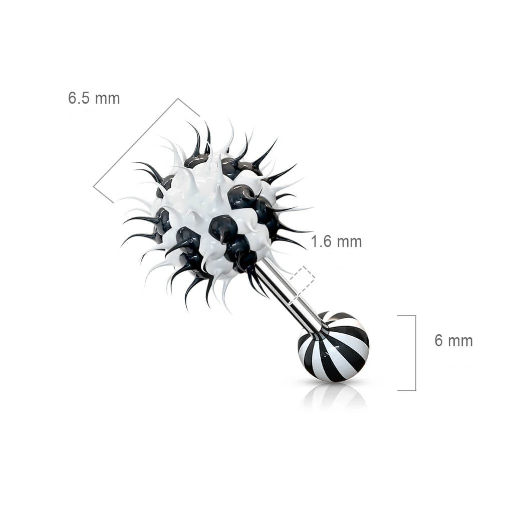 Zungenpiercing Silikon Kugel Spitzen - Image 3