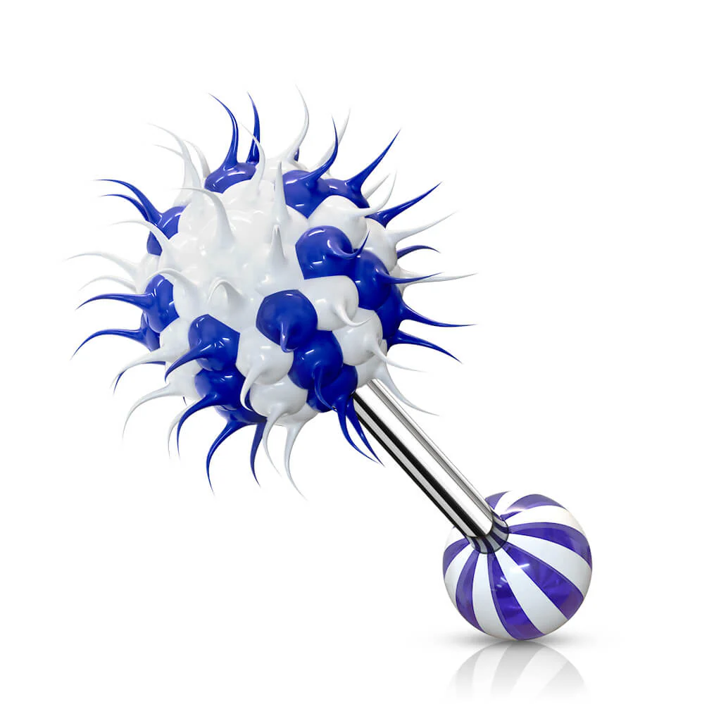 Zungenpiercing Silikon Kugel Spitzen - Image 4