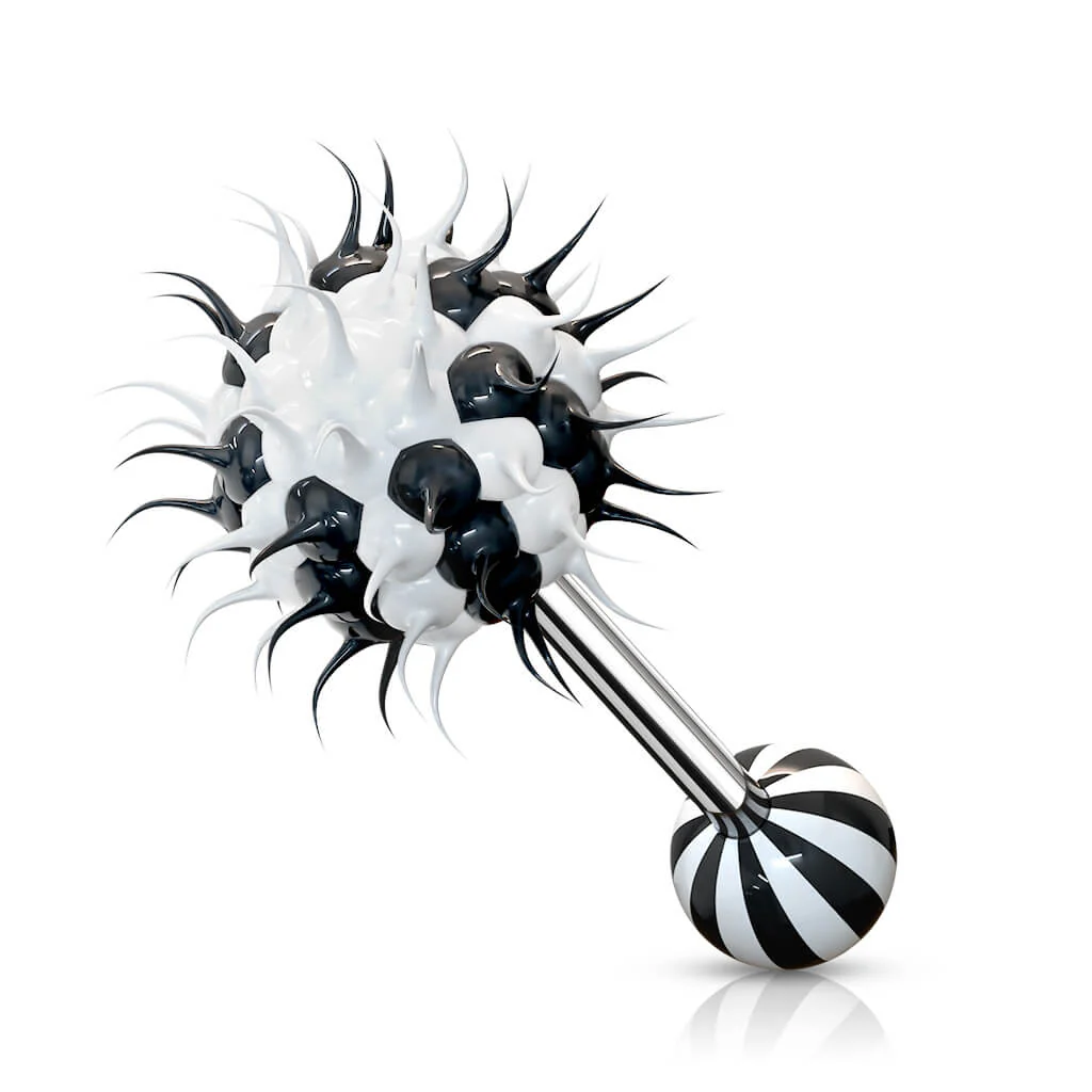 Zungenpiercing Silikon Kugel Spitzen - Image 7