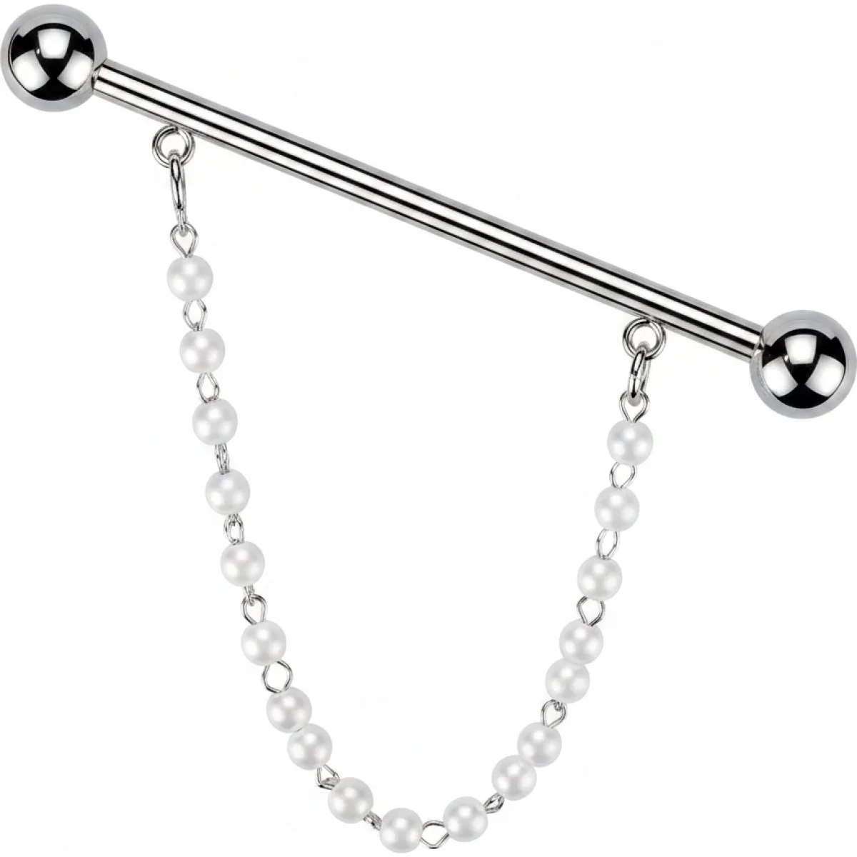 Industrial Barbell zentrierte Kette mit 6 Perlen