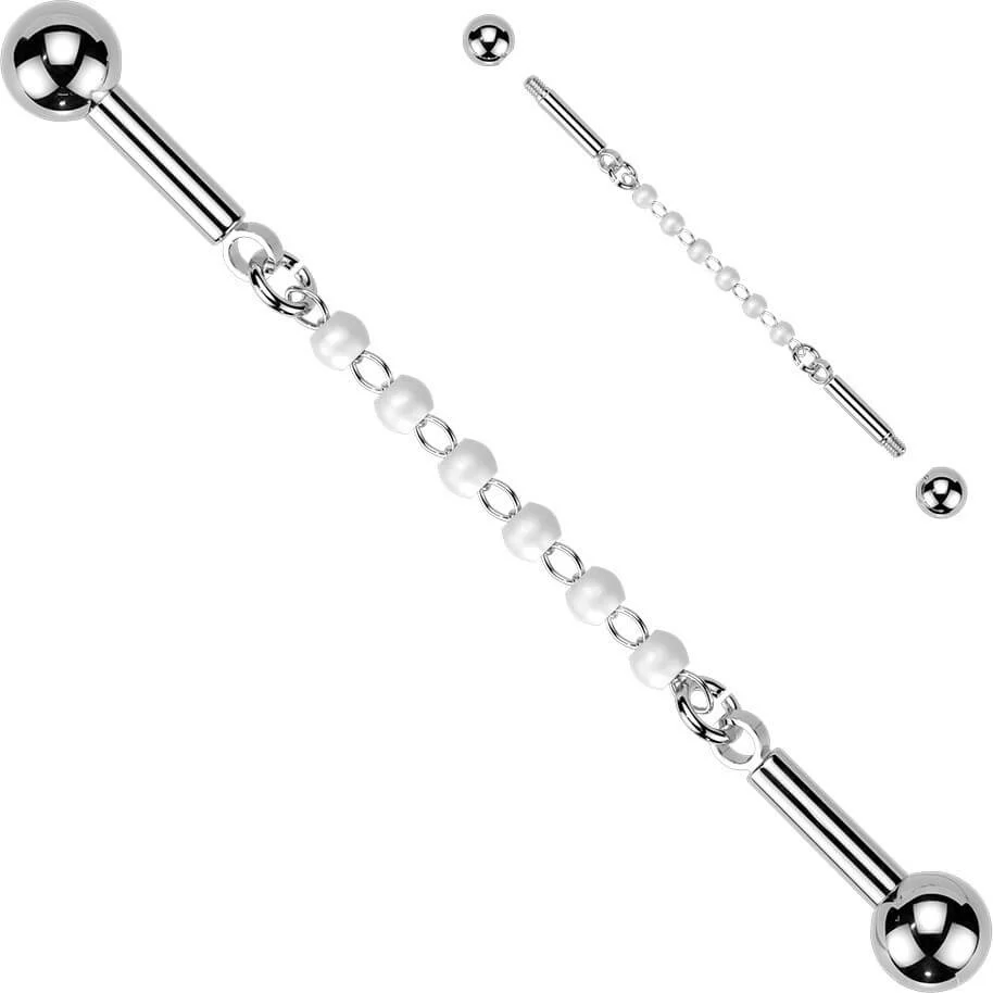 Industrial Barbell zentrierte Kette mit 6 Perlen - Image 4