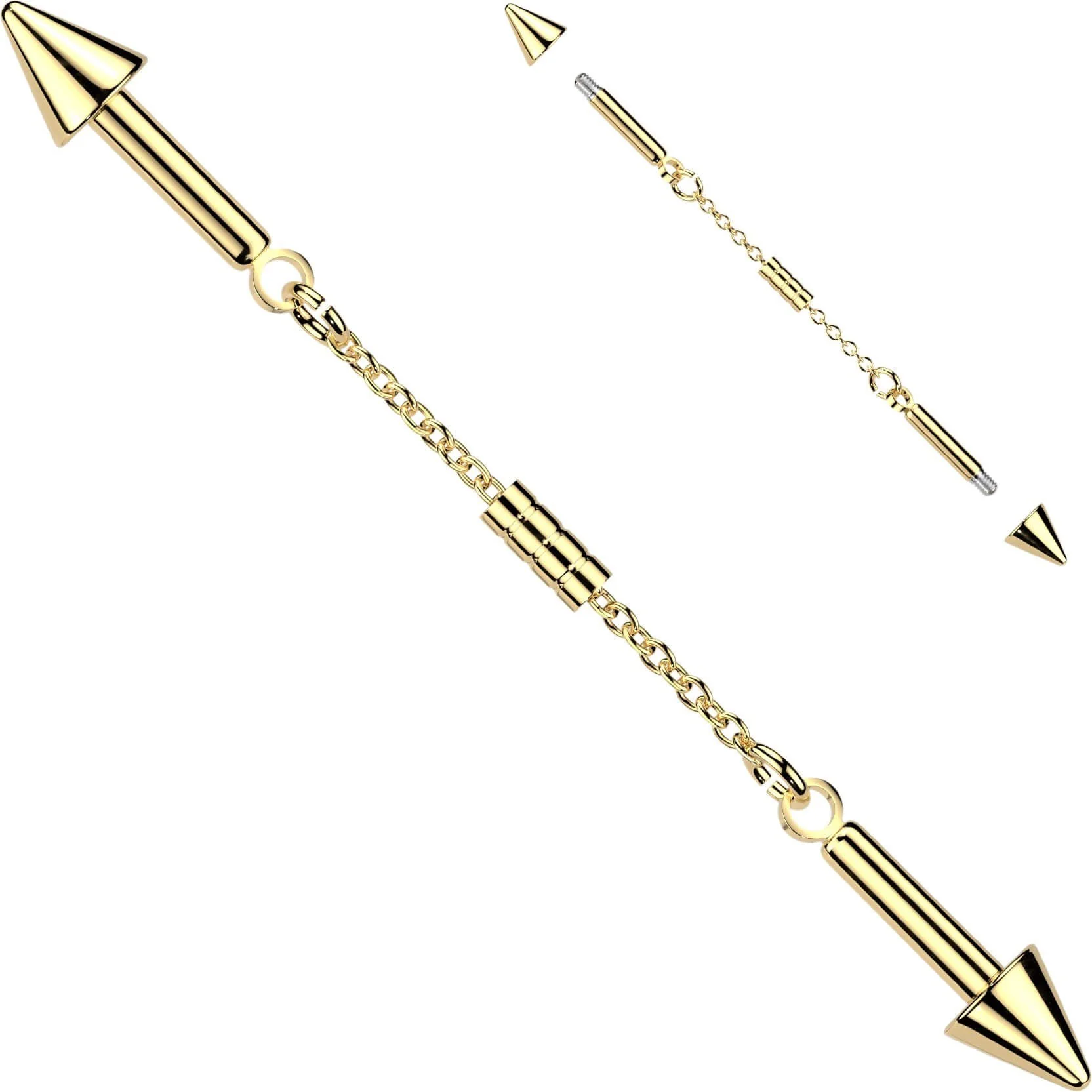 Industrial Barbell Kette mit Stachelenden - Image 2
