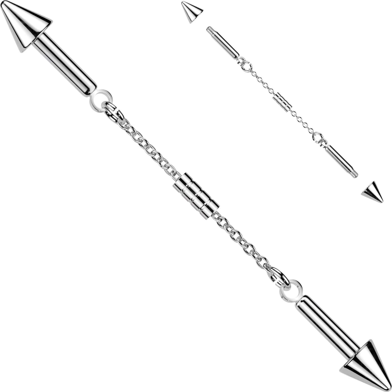 Industrial Barbell Kette mit Stachelenden - Image 3