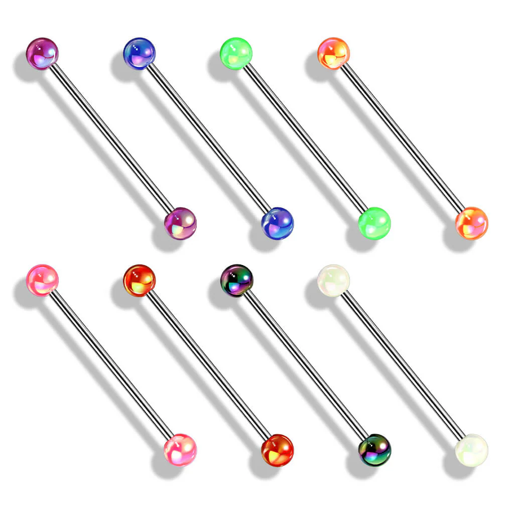 Industrial Barbell Acryl Metall beschichtet Kugel - Image 2