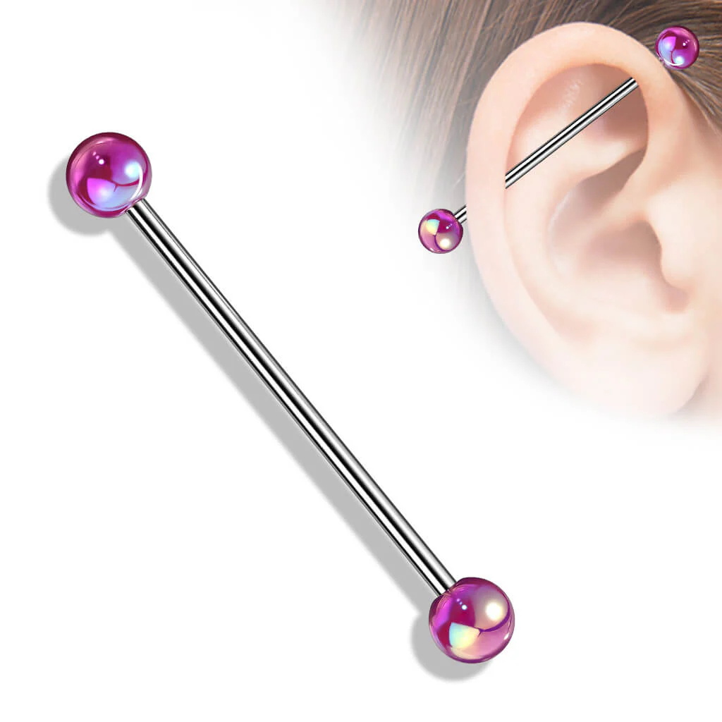 Industrial Barbell Acryl Metall beschichtet Kugel - Image 3