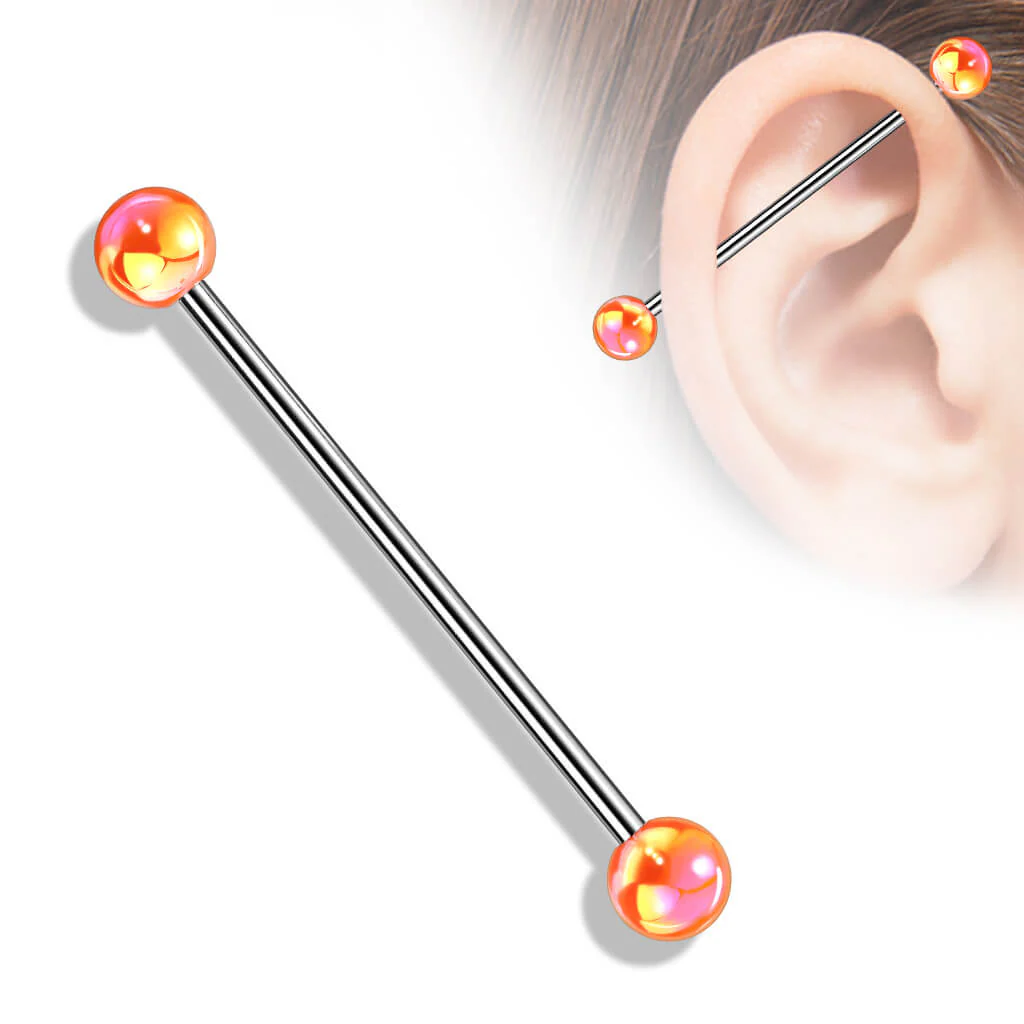 Industrial Barbell Acryl Metall beschichtet Kugel - Image 6
