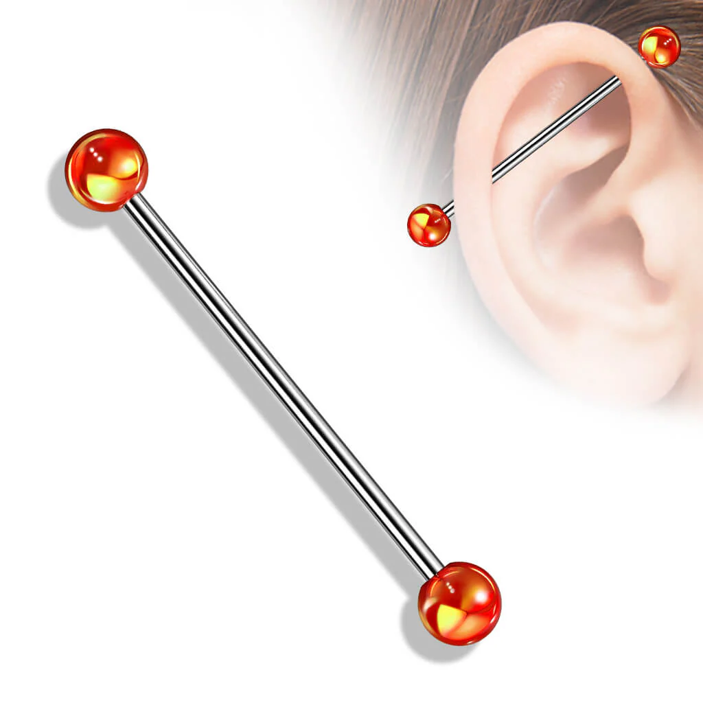 Industrial Barbell Acryl Metall beschichtet Kugel - Image 8