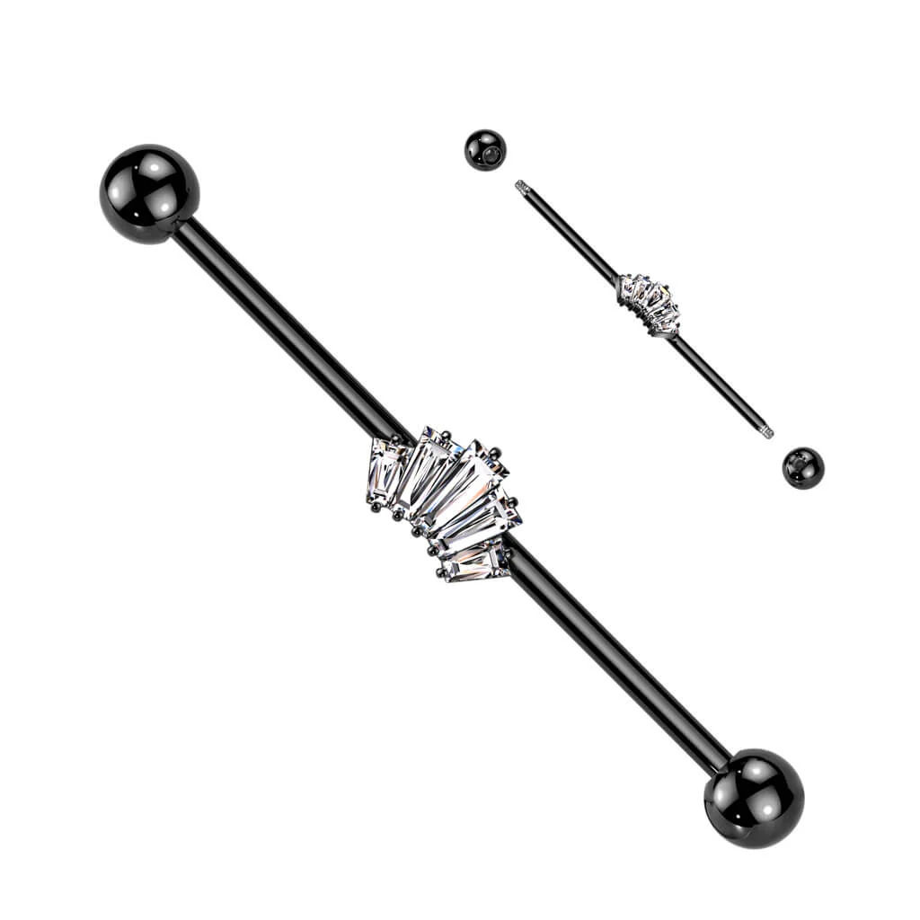 Industrial Barbell Krone Zirkonia - Image 4