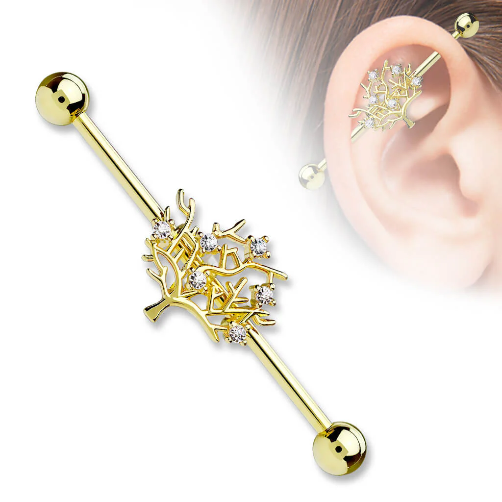 Industrial Barbell Lebensbaum Zirkonia - Image 3