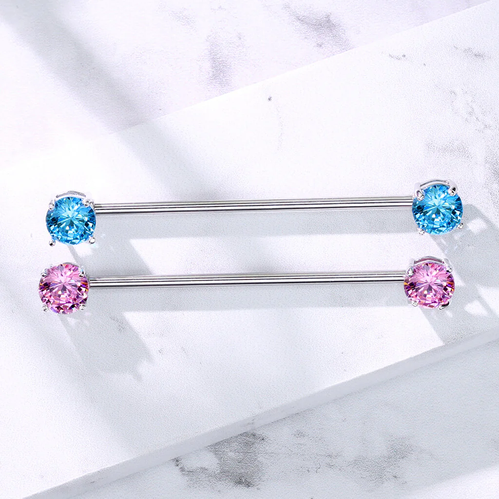 Industrial Barbell Zirkonia Rund - Image 5