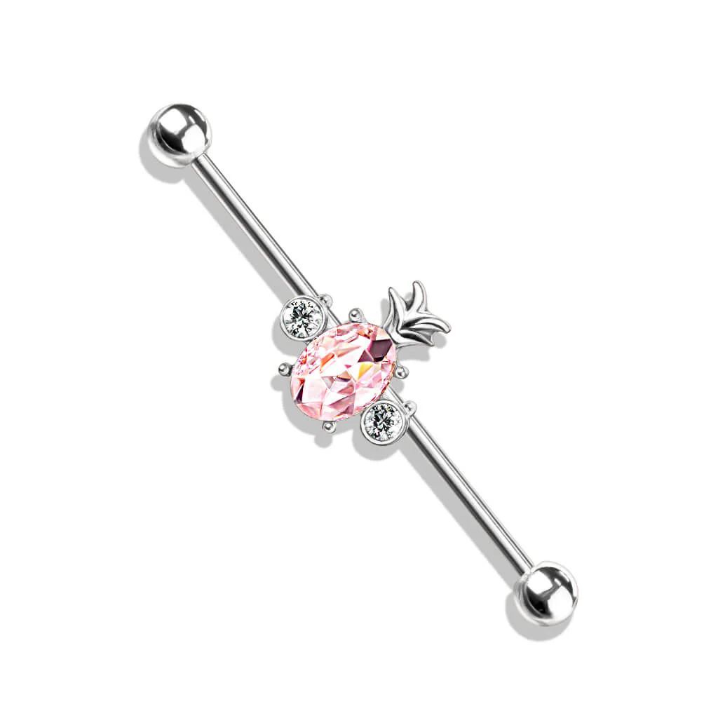 Industrial Barbell Ananas Zirkonia - Image 4