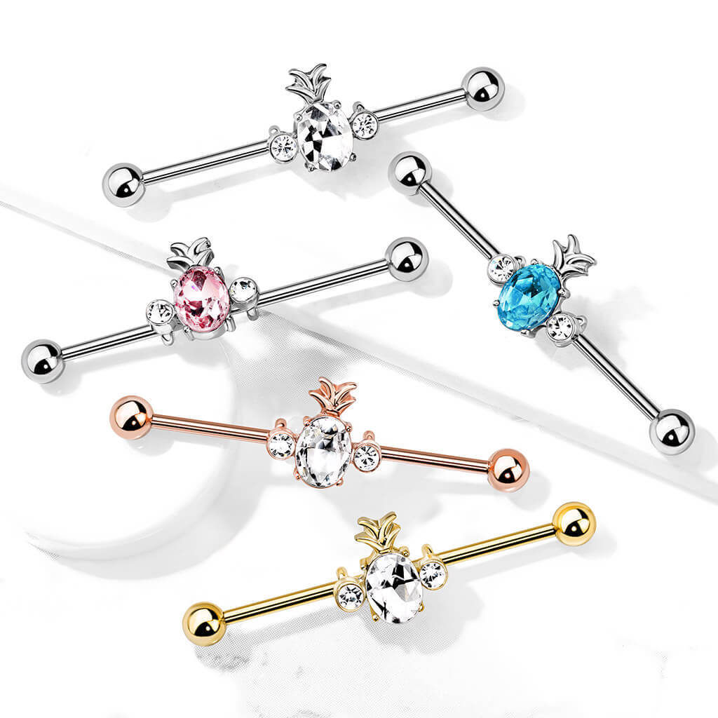 Industrial Barbell Ananas Zirkonia - Image 7