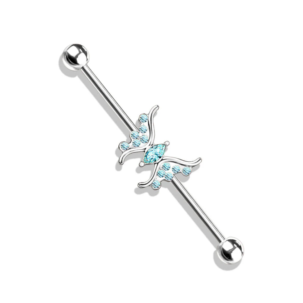 Industrial Barbell Schmetterling Zirkonia - Image 8