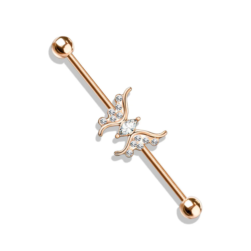 Industrial Barbell Schmetterling Zirkonia - Image 9