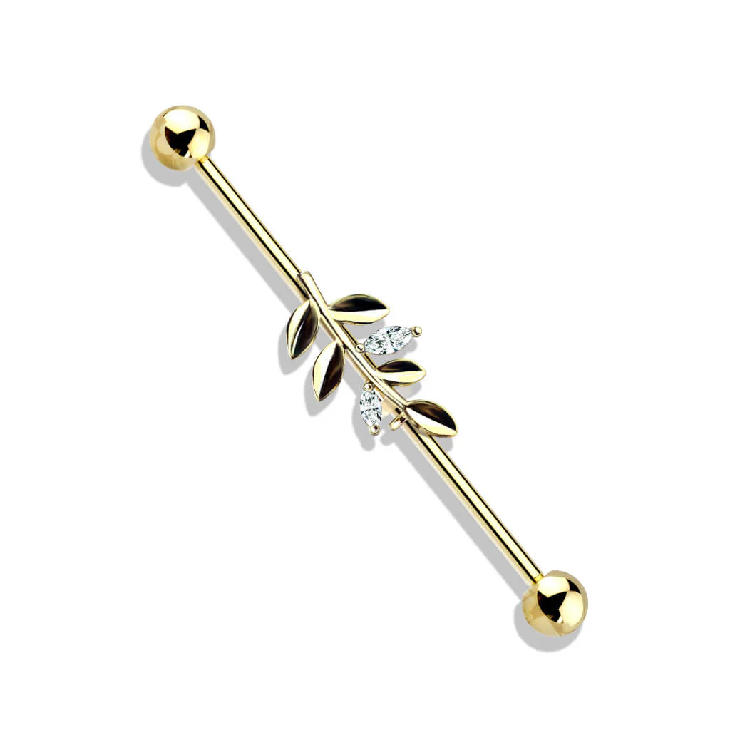 Industrial Barbell Zweig Zirkonia - Image 4