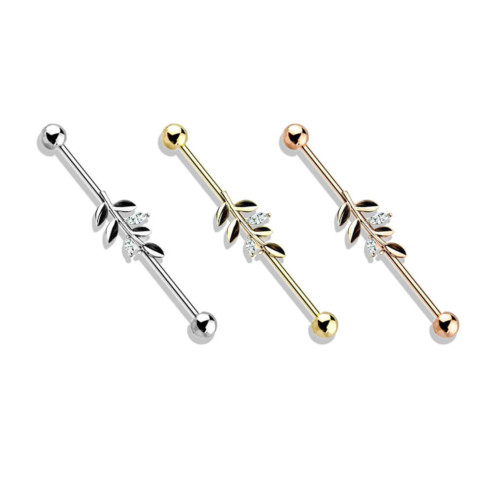 Industrial Barbell Zweig Zirkonia - Image 5