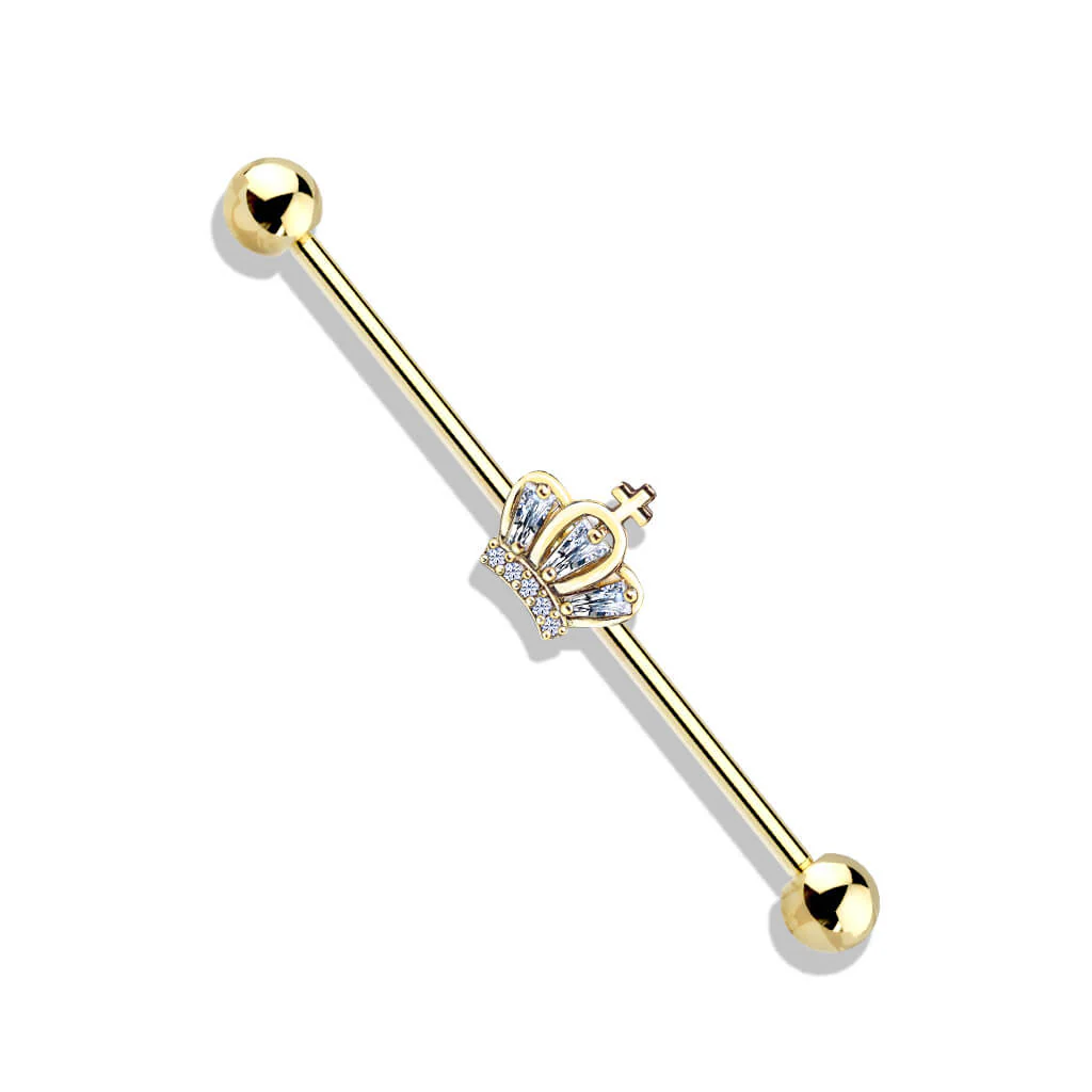 Industrial Barbell Krone Zirkonia - Image 4