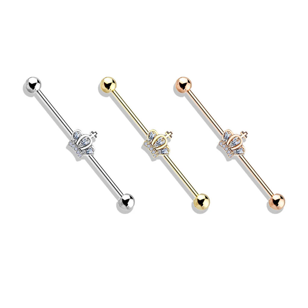 Industrial Barbell Krone Zirkonia - Image 5