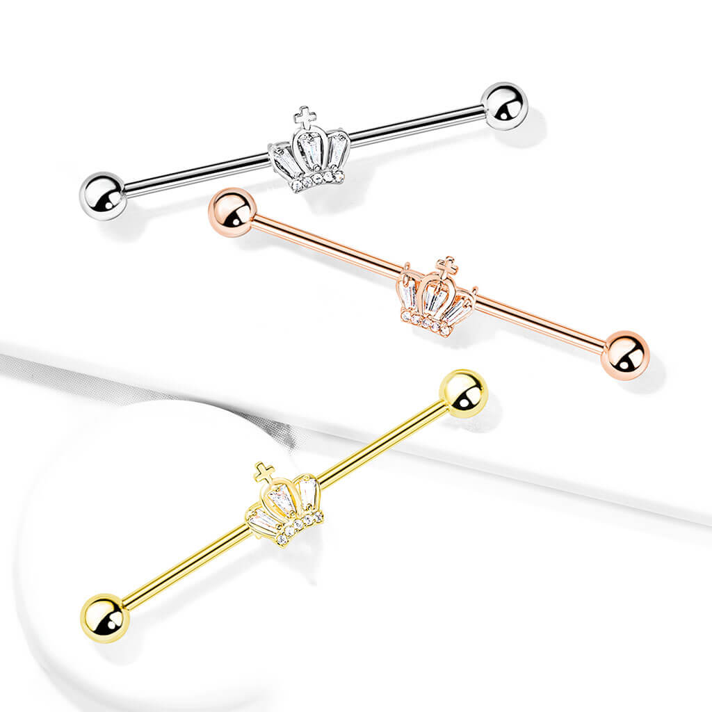 Industrial Barbell Krone Zirkonia - Image 6