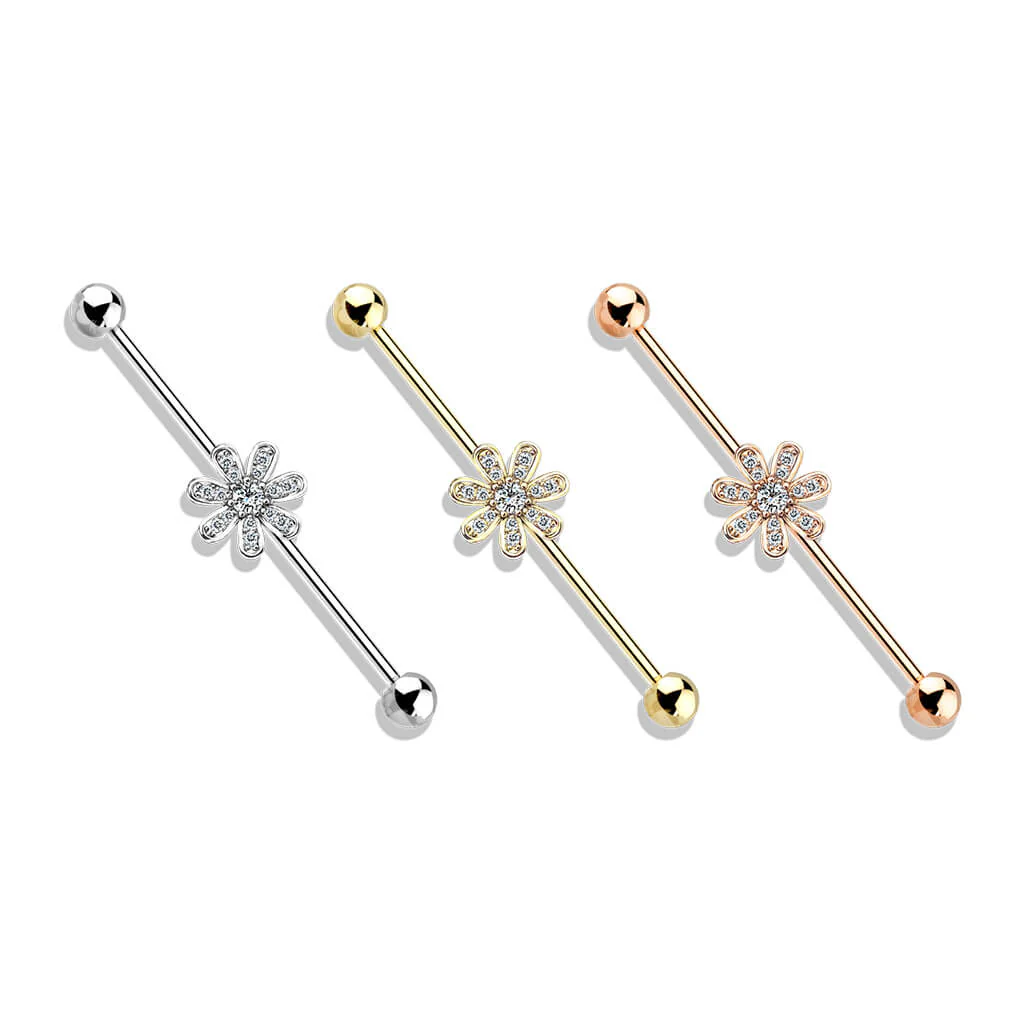 Industrial Barbell Blume Zirkonia - Image 5