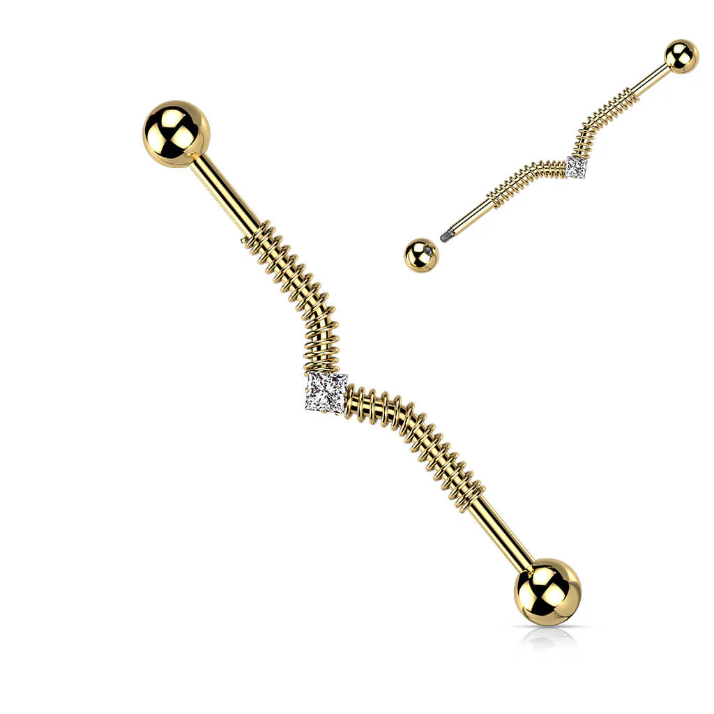Industrial Barbell Springfeder Zirkonia - Image 2