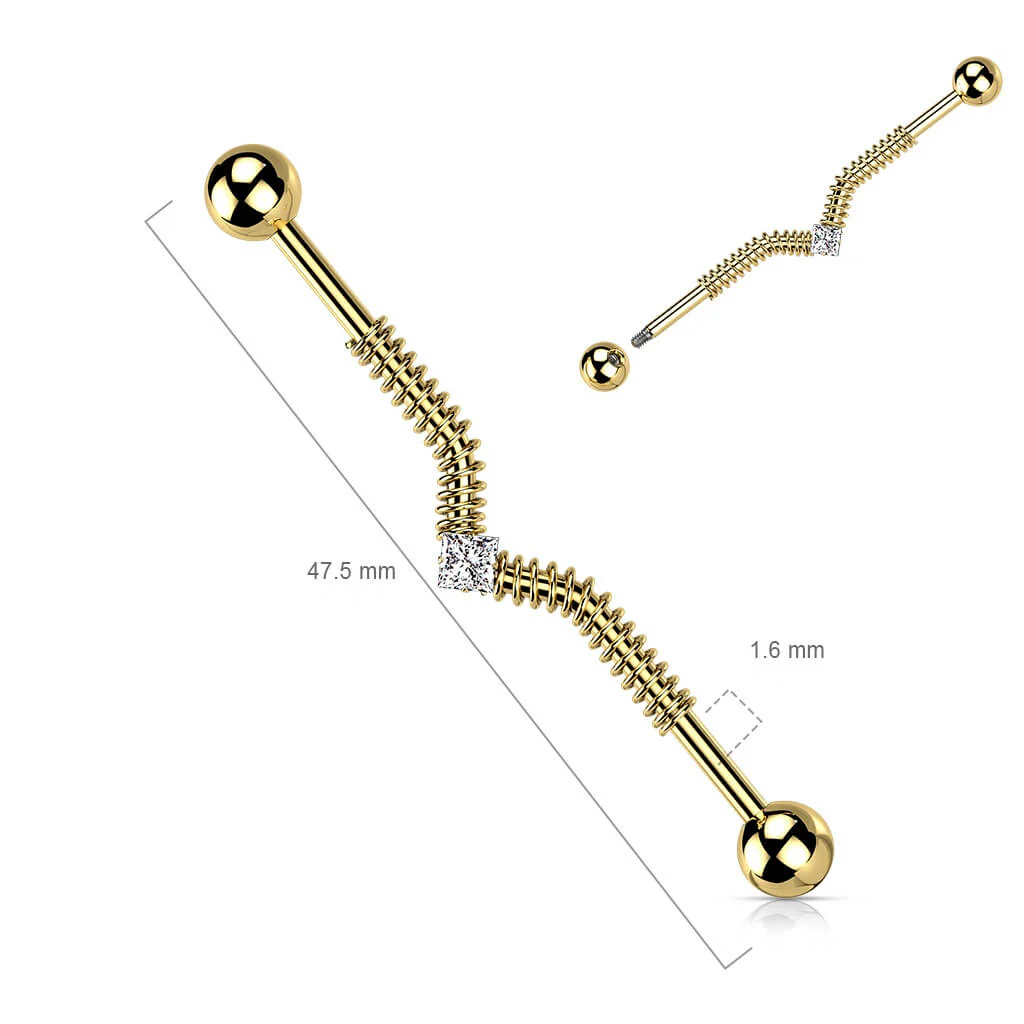 Industrial Barbell Springfeder Zirkonia - Image 3