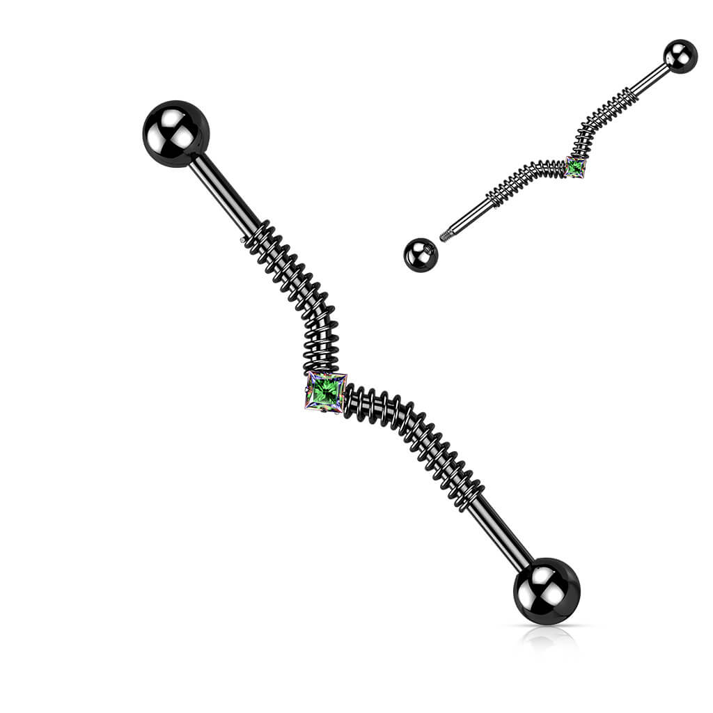 Industrial Barbell Springfeder Zirkonia - Image 4