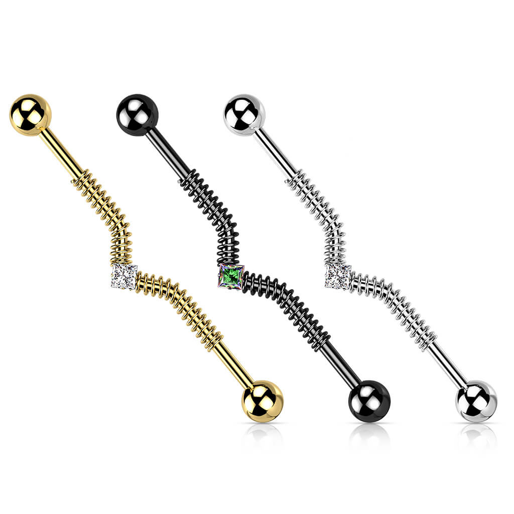 Industrial Barbell Springfeder Zirkonia - Image 5