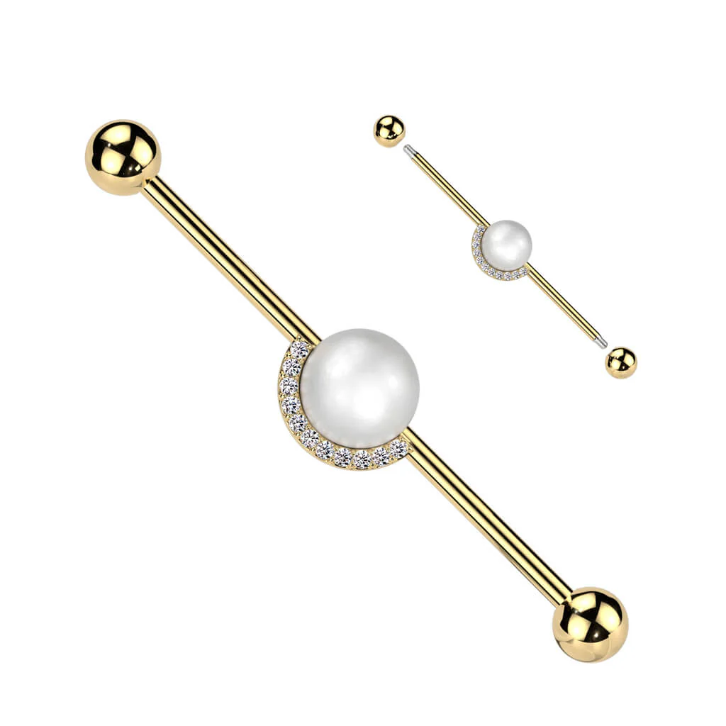 Industrial Barbell Perle Kugel Zirkonia - Image 3