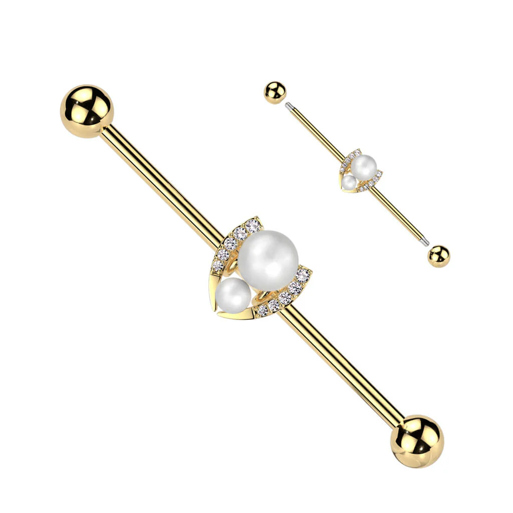 Industrial Barbell Hufeisen Zirkonia - Image 3