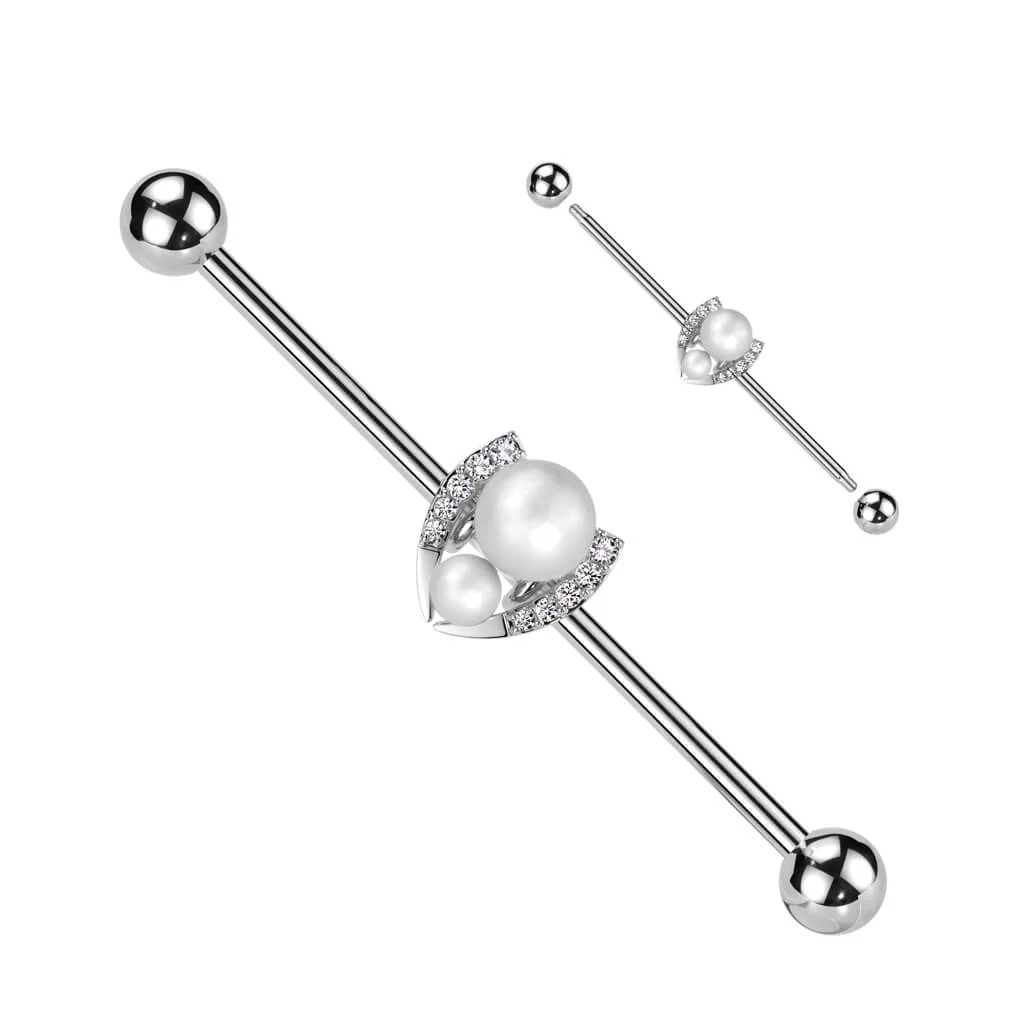 Industrial Barbell Hufeisen Zirkonia - Image 4