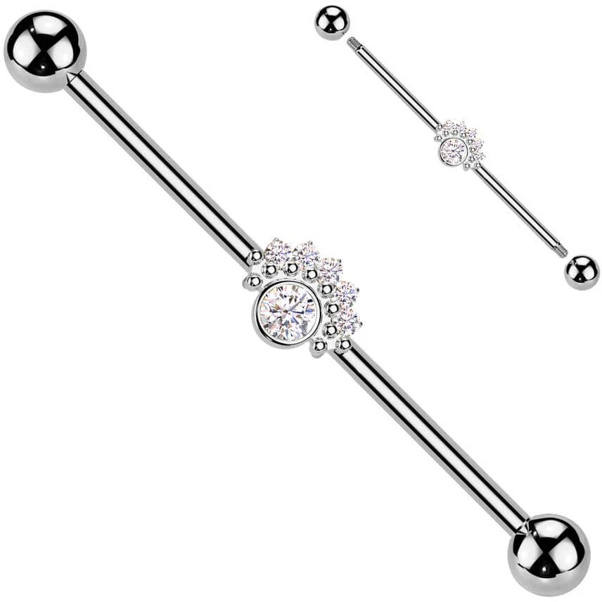 Industrial Barbell Zirkonias kleine Kugeln - Image 3
