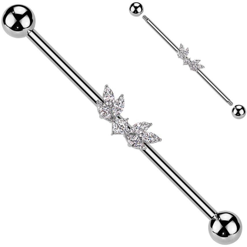 Industrial Barbell Zirkonias Flügel - Image 3