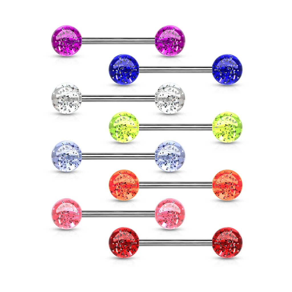 Barbell Acryl Glitzer Kugel - Image 3