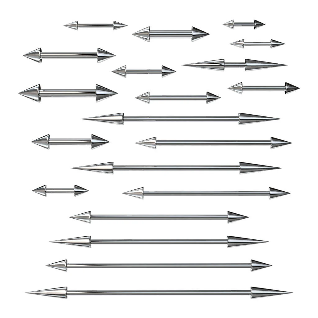 Barbell Silber Stachel - Image 2