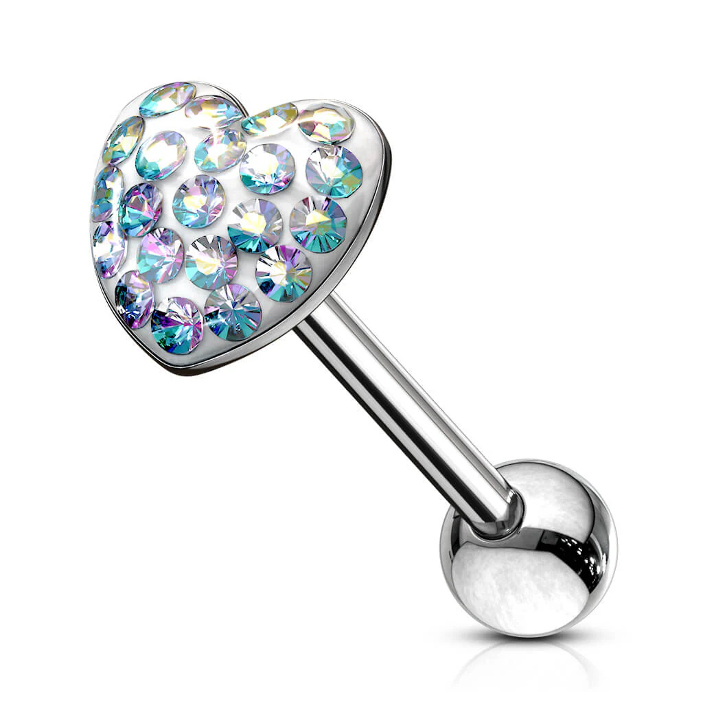 Zungenpiercing Herz Zirkonia - Image 2