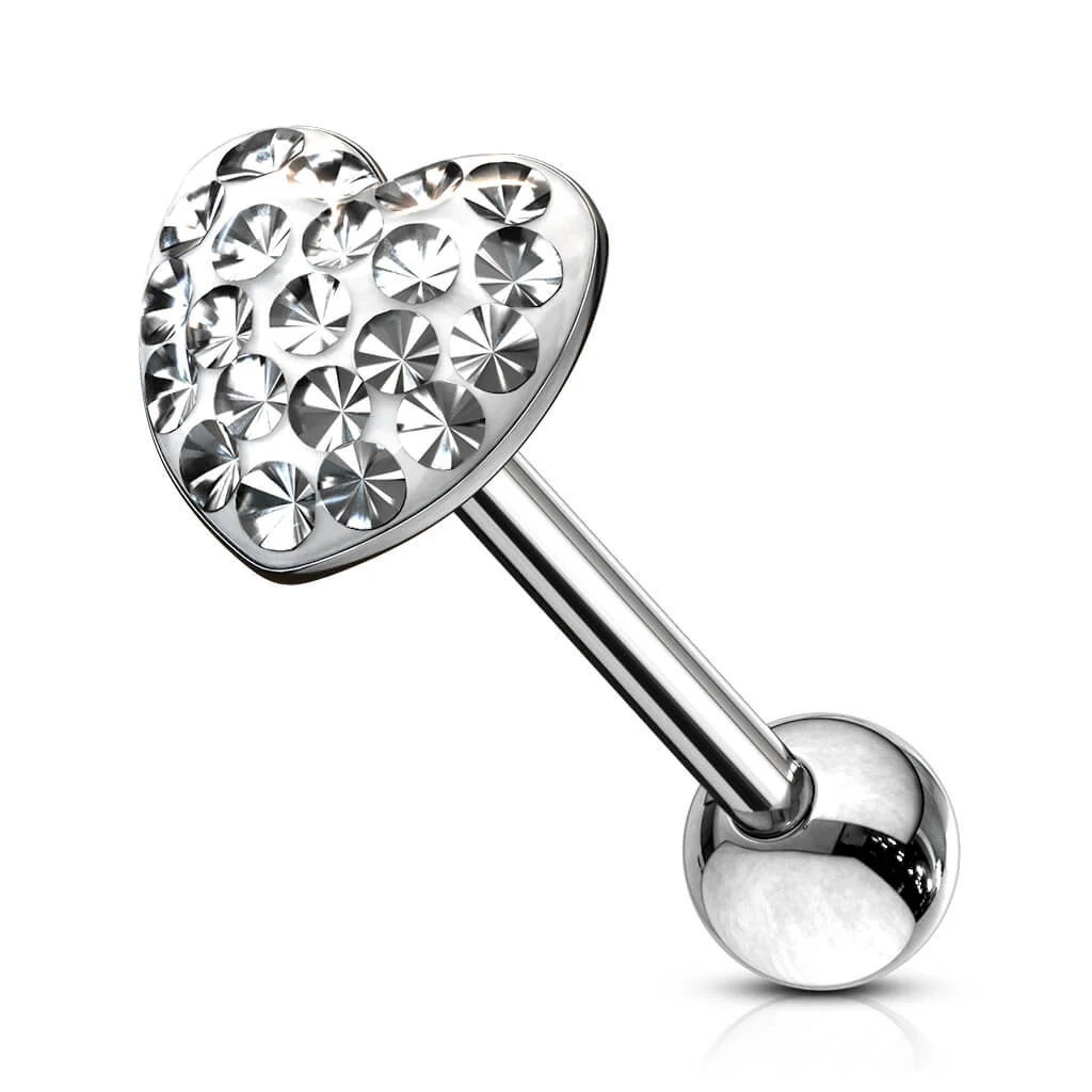Zungenpiercing Herz Zirkonia - Image 4