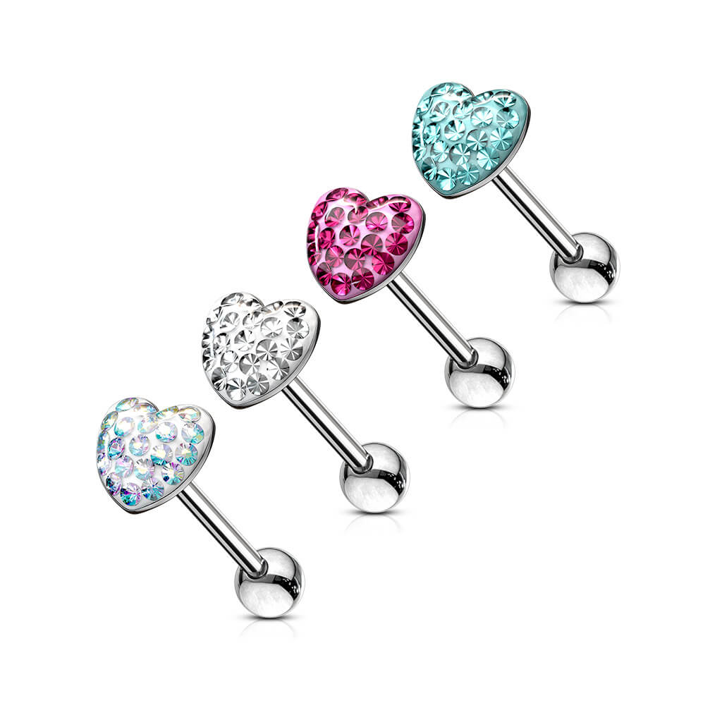 Zungenpiercing Herz Zirkonia - Image 5