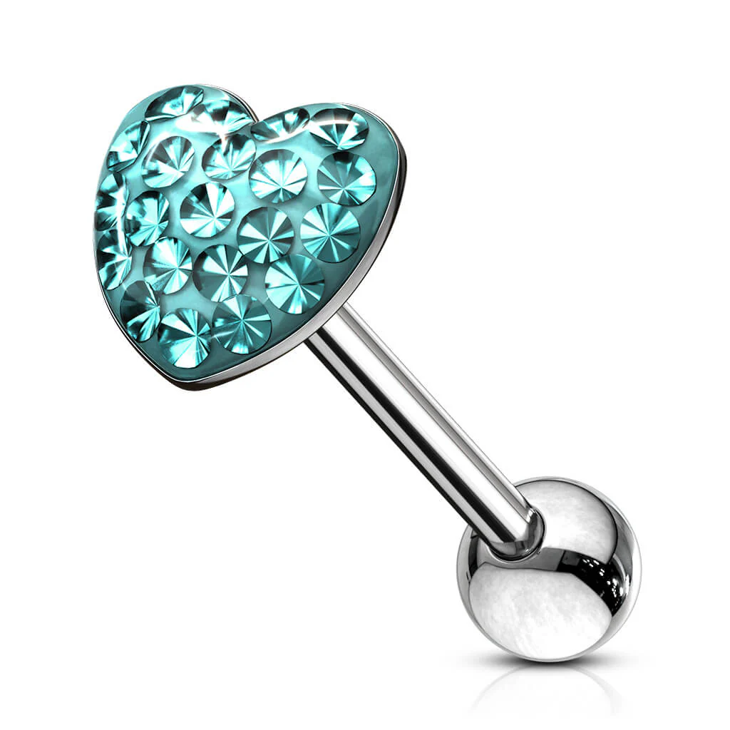 Zungenpiercing Herz Zirkonia - Image 7